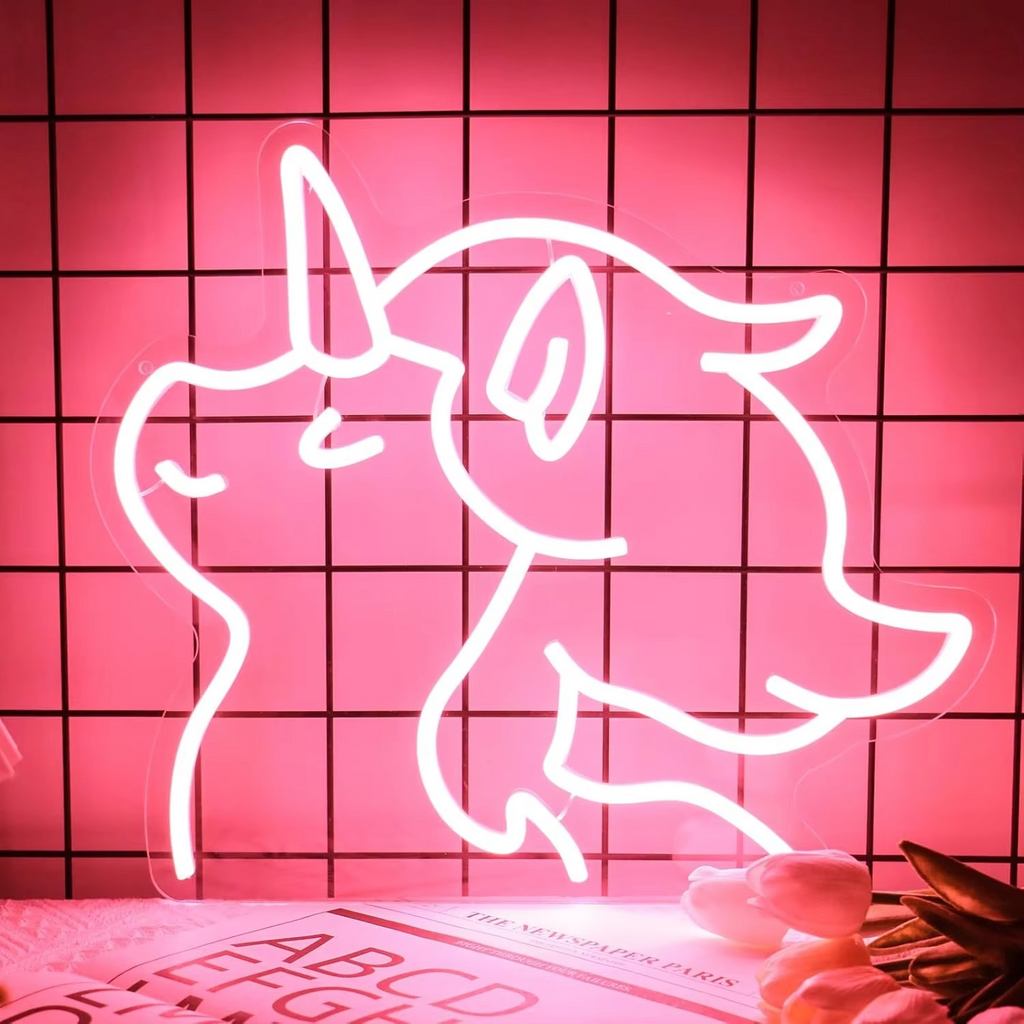 Charming Unicorn LED Neon Light – Adjustable Brightness for Perfect Room Ambiance