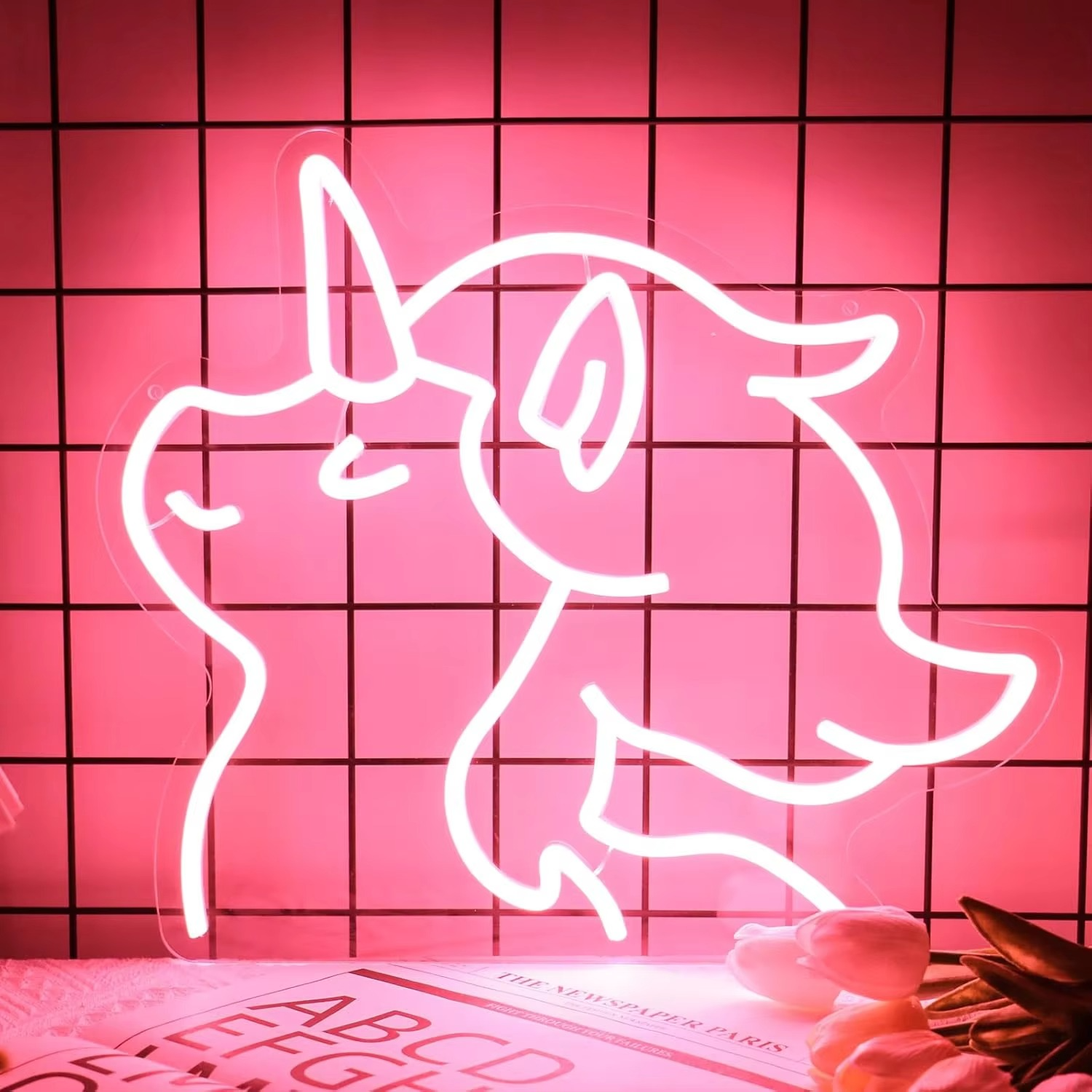 Charming Unicorn LED Neon Light – Adjustable Brightness for Perfect Room Ambiance