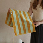 Retro Striped Pure Cotton Towels – Soft & Absorbent