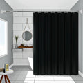 AquaShield Black Shower Curtain – Waterproof, Stylish and Eco-Friendly – Pure Black Design