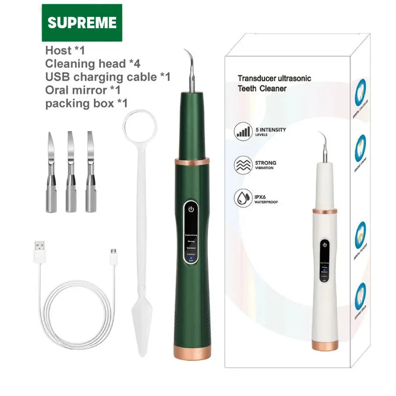 DentoraSonic | Ultrasound dental care device for dogs & cats | 5-level tartar remover | USB charging