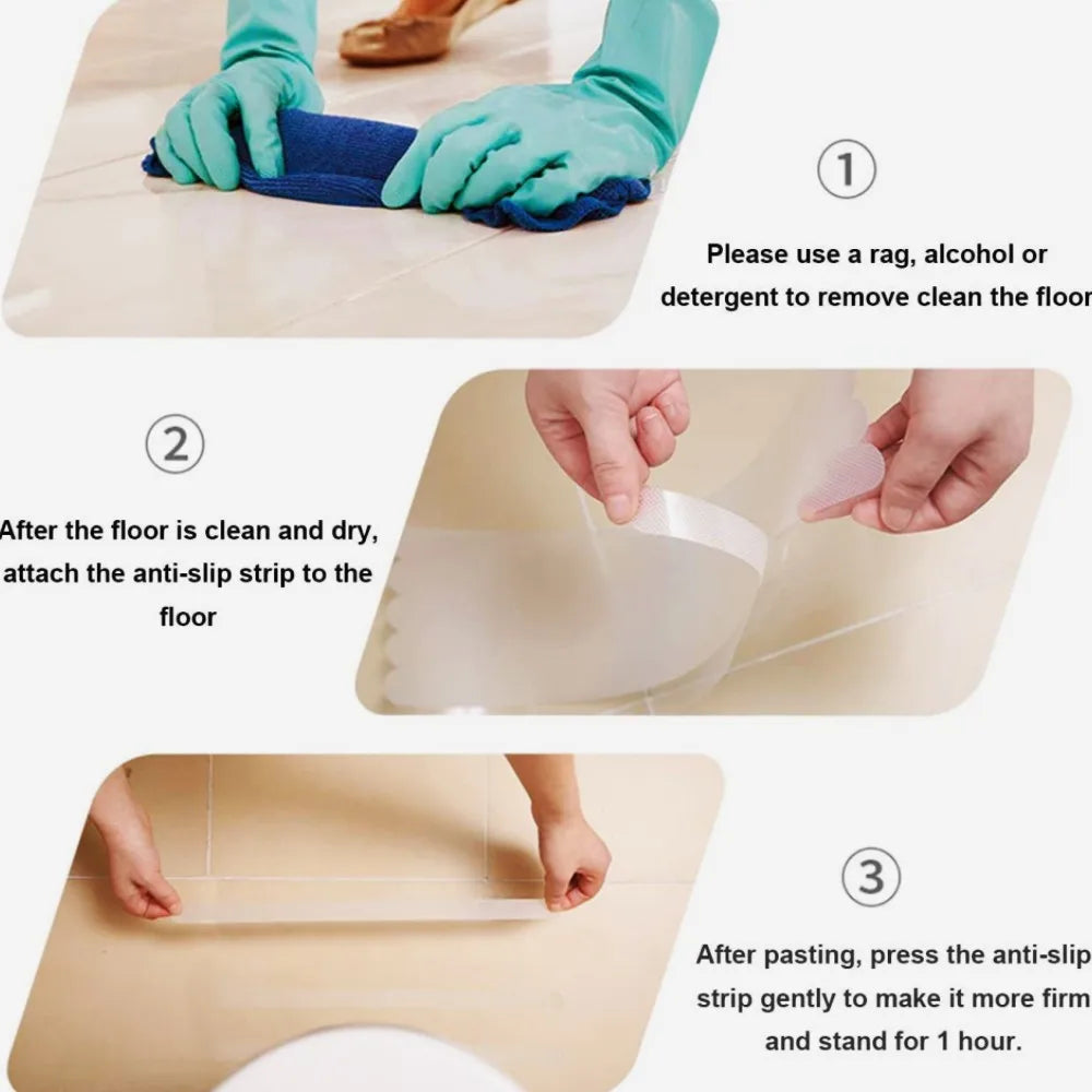 Transparent Anti-Slip Strips