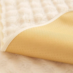 Plush Bubble-Textured Faux Rabbit Fur Sofa Slipcover - Non-Slip Couch Cushion Cover for Living Room