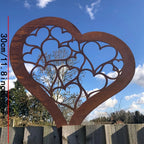 HEARTORA Garden stake heart | Rust look metal | Rustic decor for Christmas, Easter & garden