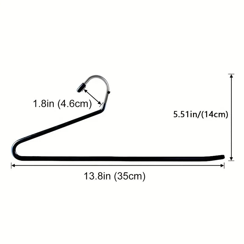 Clothoria | Open Pants Hangers | Space-Saving & Stable | Metal with Anti-Rust Coating