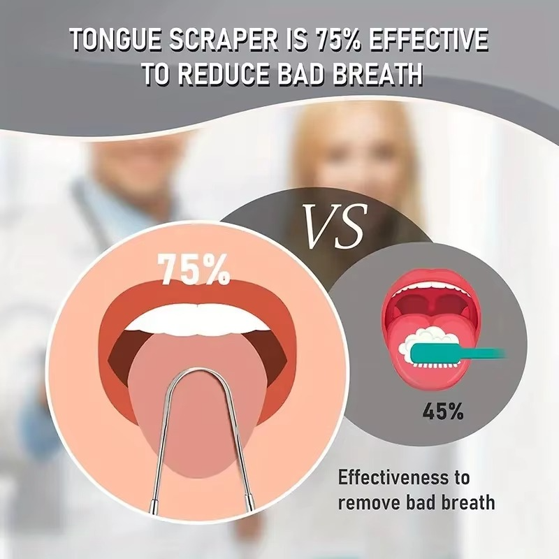 Stainless Steel Tongue Cleaner for Optimal Oral Hygiene