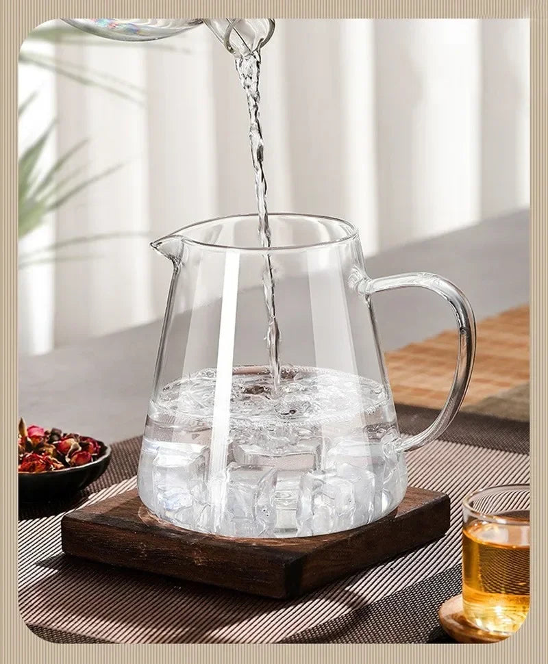 450ml-950ml Heat Resistant Glass Teapot – Stainless Steel Tea Filter, Flower Kettle for Kung Fu Tea, Puer and Oolong Tea