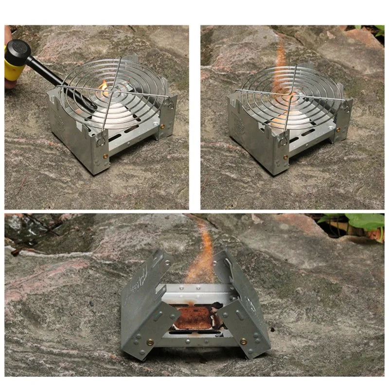 Ultra-Lightweight Folding Ironwood Pocket Size Burner