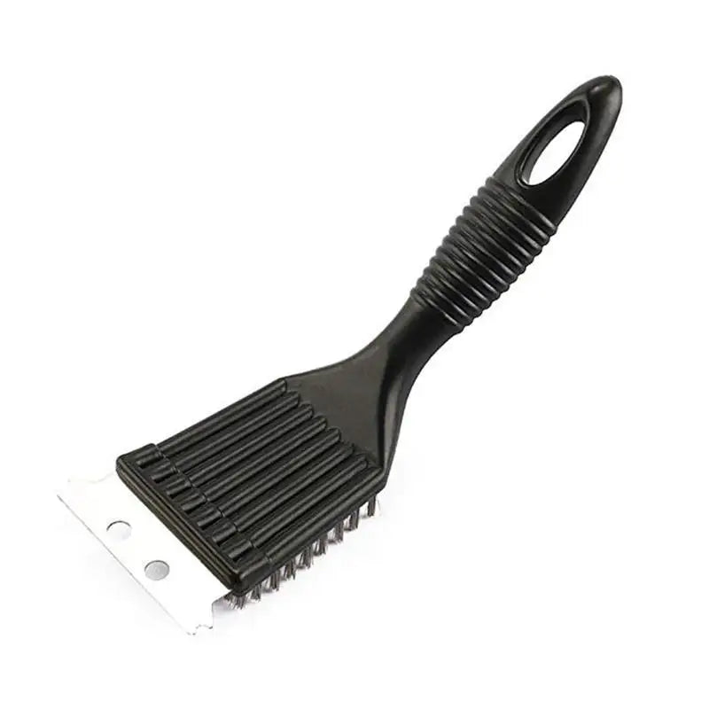 Bravura Grill Brush | 3-in-1 Stainless Steel Bristles | For Gas & Charcoal Grills