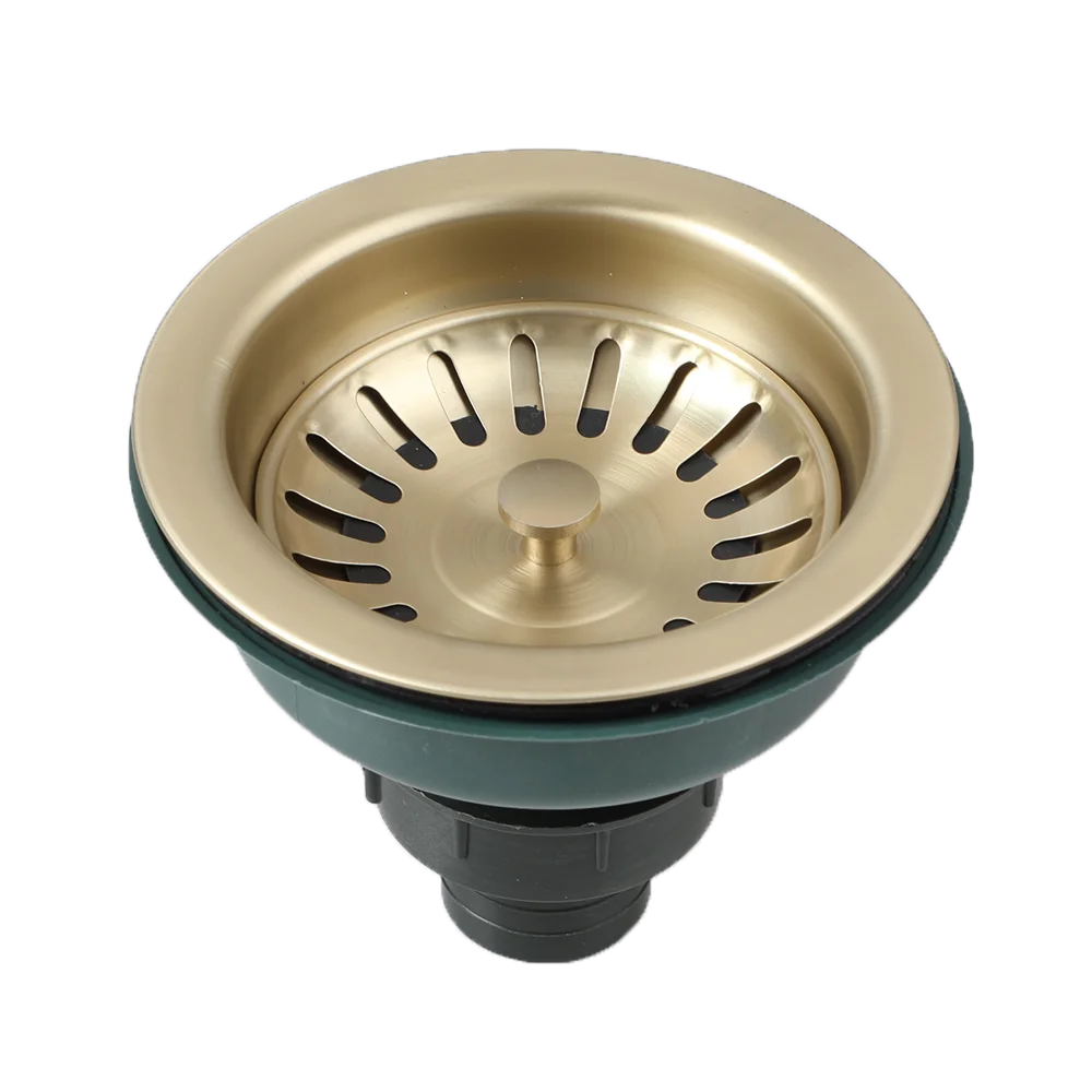 AquaGuard Stainless Steel Sink Strainer with Odor Filter – Pop-Up Stopper & Anti-Blocking Basket