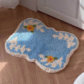 Floral Fluffy Bath Mat