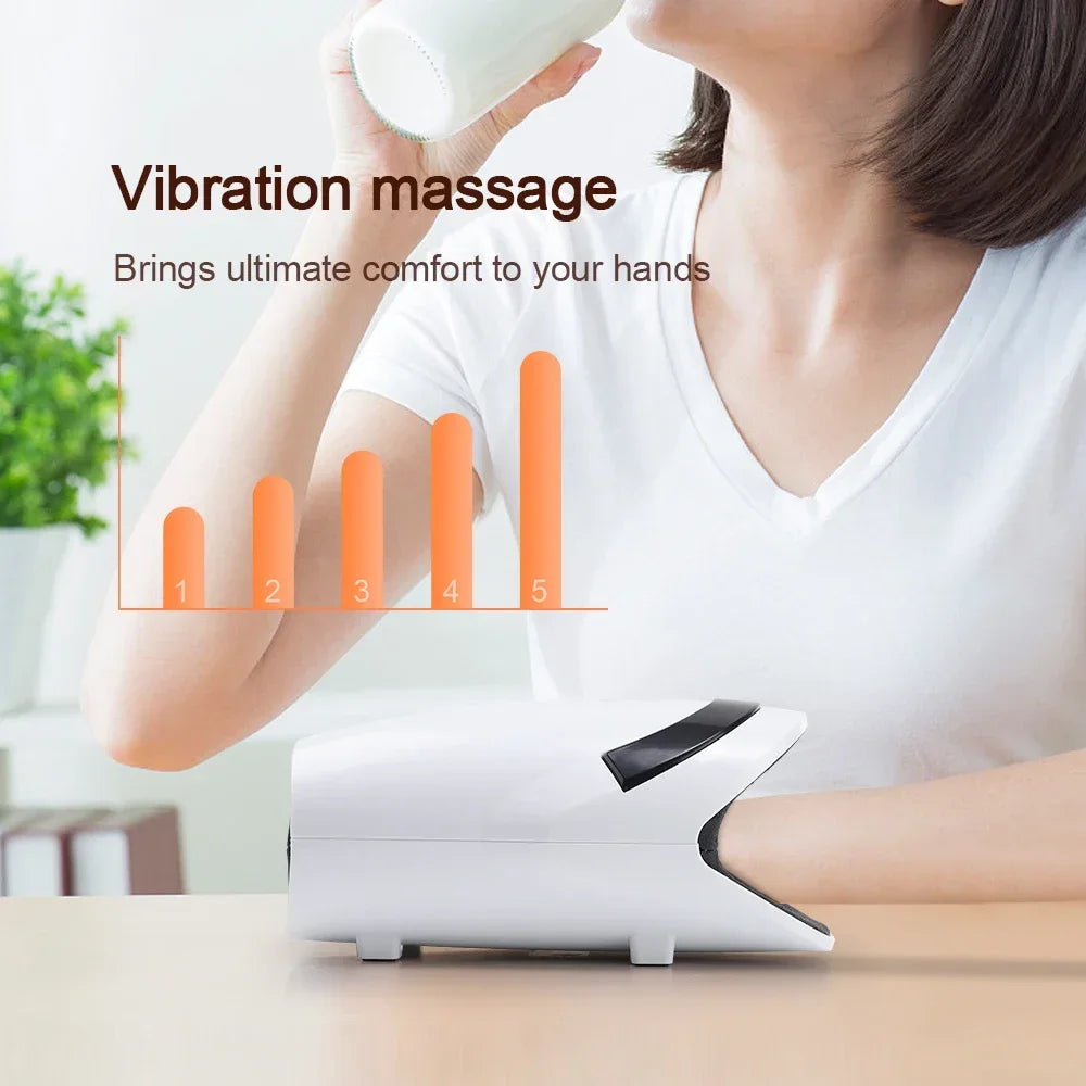 Hot Compress Electric Triple Mode Ergonomic Hand Massager