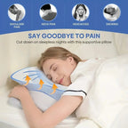 Butterfly-Shaped Memory Foam Pillow with Removable Machine-Washable Cover