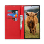 genuine leather wallet case for Samsung Galaxy S23 Ultra