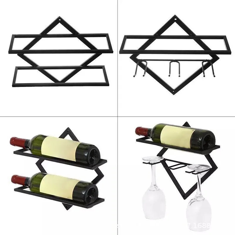 Exclusive wine rack with a stylish appearance and practical storage