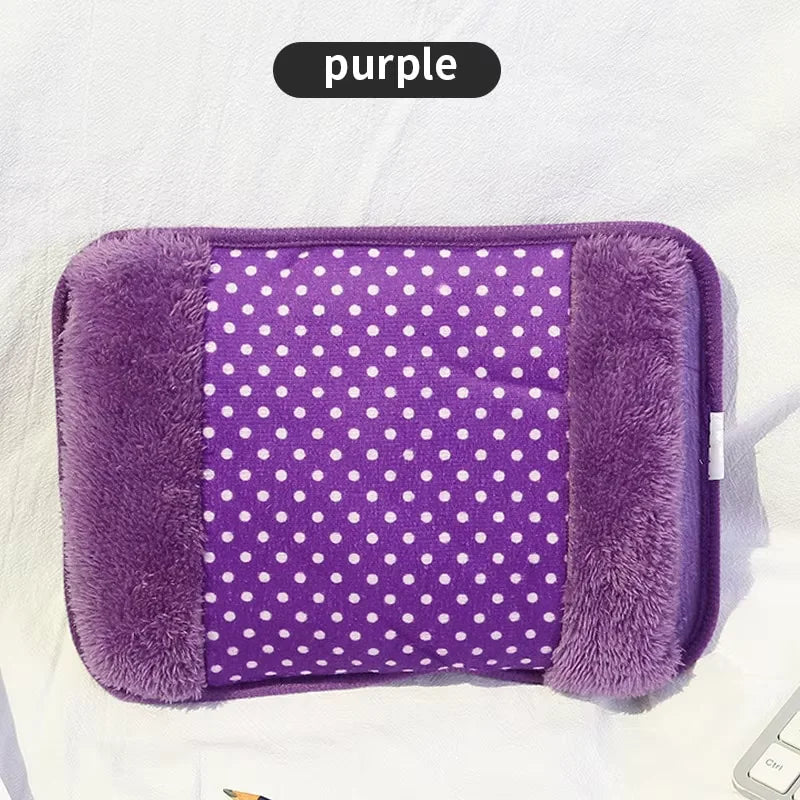 Electric Hot Water Bottle HeatDot 500 | 500W Quick Heating with EU Plug | Rechargeable Hand Warmer with Double Pocket | Safe Heat Source for Winter & Office