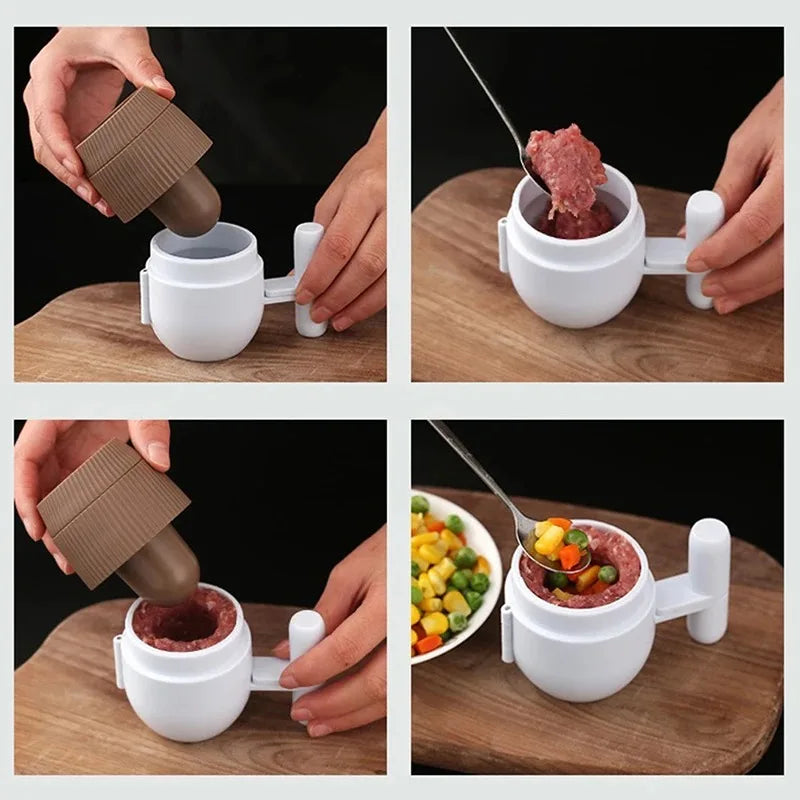 Easy Press Non-Stick Stuffed Meatball Maker Mold