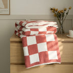 COLOURFUL CHECKERBOARD THROW