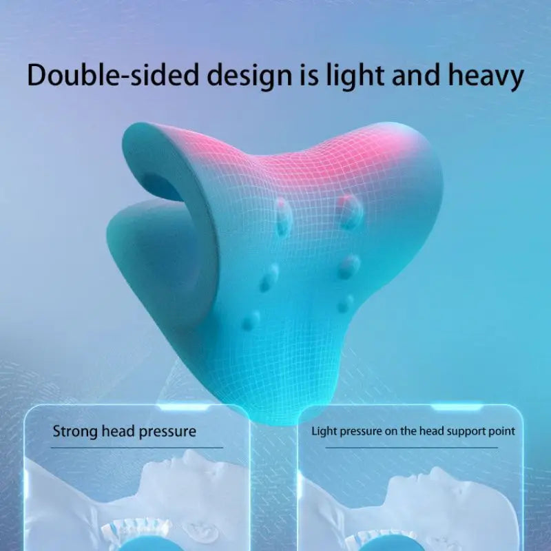 Neck & Shoulder Stretcher SpineLuma | Ergonomic Traction Pillow | Pain Relief & Posture Correction | PU Foam