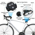 Rechargeable bicycle rear light with remote control & 32 LEDs