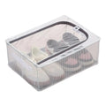 Foldable Stackable Shoe Storage Organizer, Clear Design