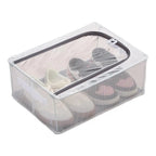Foldable Stackable Shoe Storage Organizer, Clear Design
