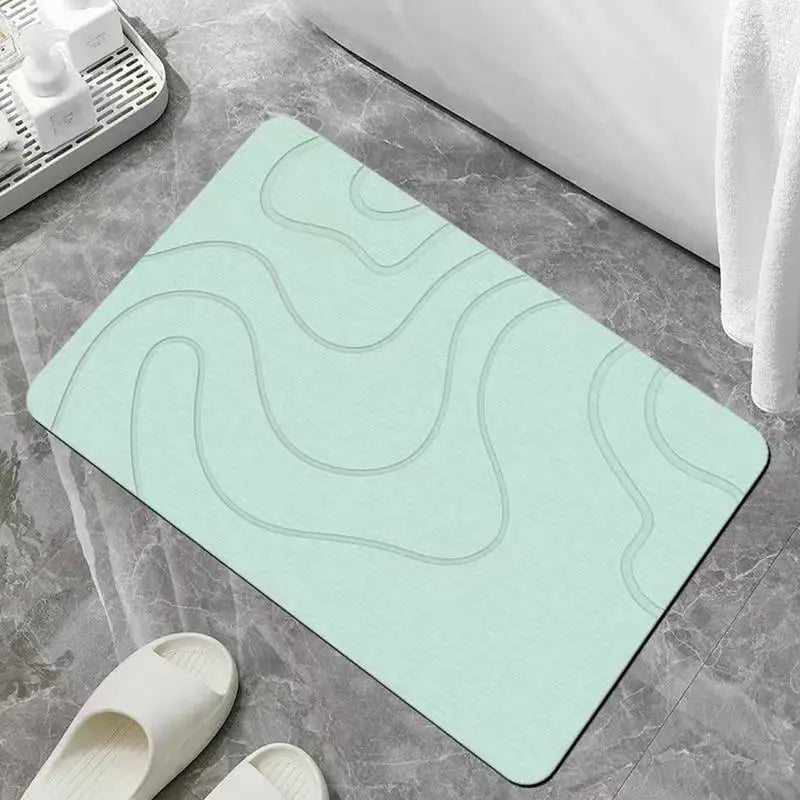 Drysera Bath Mat | Bath Mat Stone Look | Quick Drying & Non-Slip | 40 × 60 cm | Diatomite & Rubber