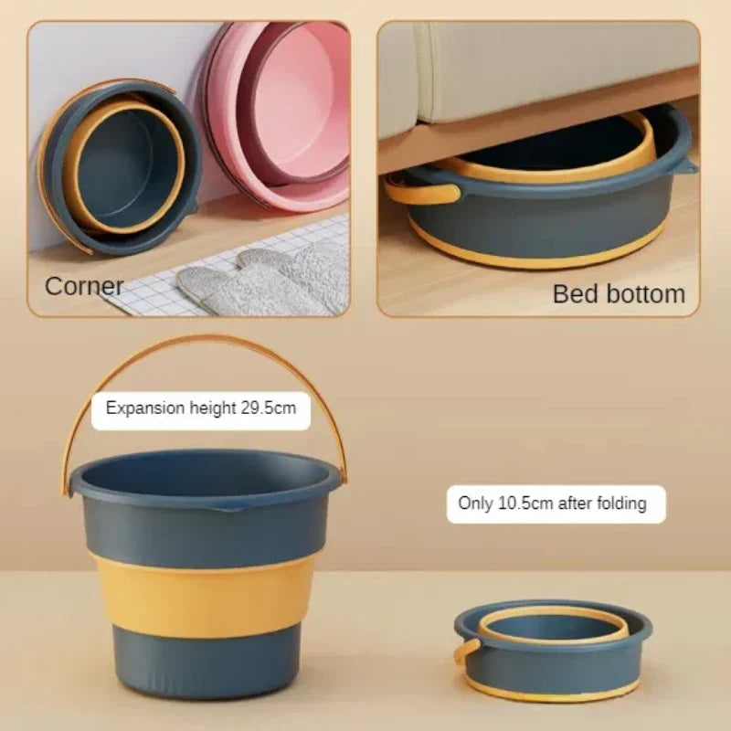 Flexibin TravelBucket | Foldable Bucket | Silicone & Durable | For Camping & Everyday Use