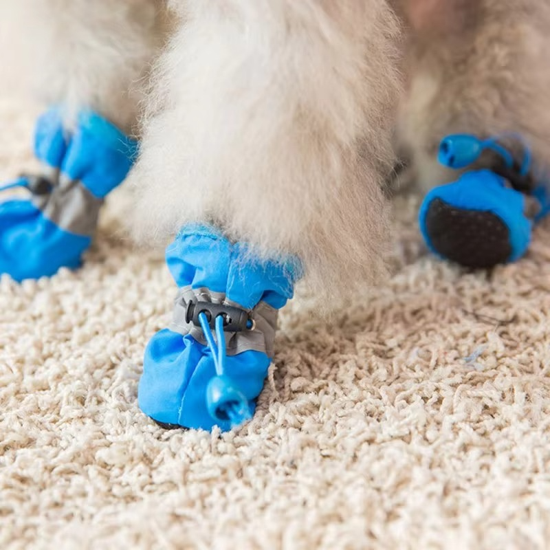 4-Pack Non-Slip Winter Puppy Booties for Outdoor Protection