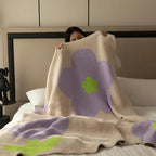 Floral Sofa Blanket – Nordic Fleece Throw