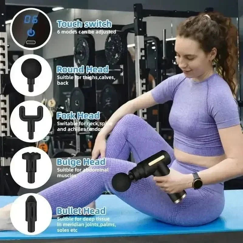 Massage gun for targeted muscle relaxation & regeneration