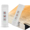 Clip-on book light, USB rechargeable reading light with timer, portable LED bookmark light for bedside & desk