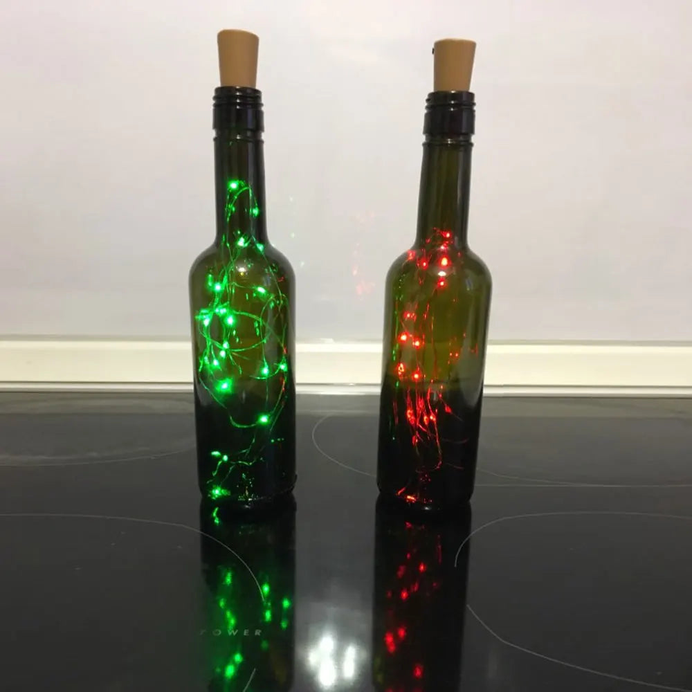 LED fairy lights for bottles – decorative lights with wire for creative lighting and DIY projects
