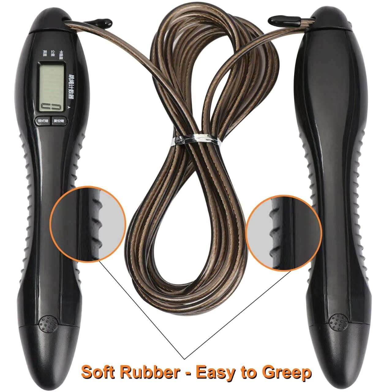 Digital Counting Skipping Rope with 60 Second Timing Bell