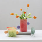 Glass Vase with Binaural Handle