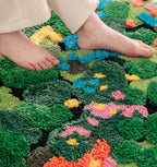 Moss Tufting Bathroom Mat