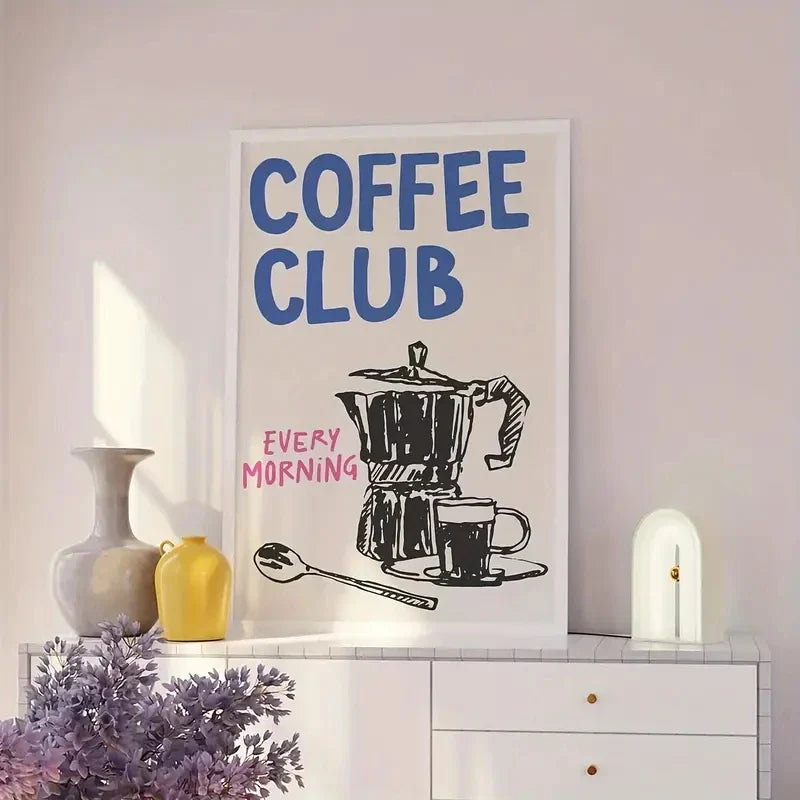 Coffee Club Wall Art