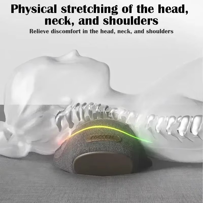 Rechargeable Heated Neck Massage Pillow with Cervical Support and Vibration