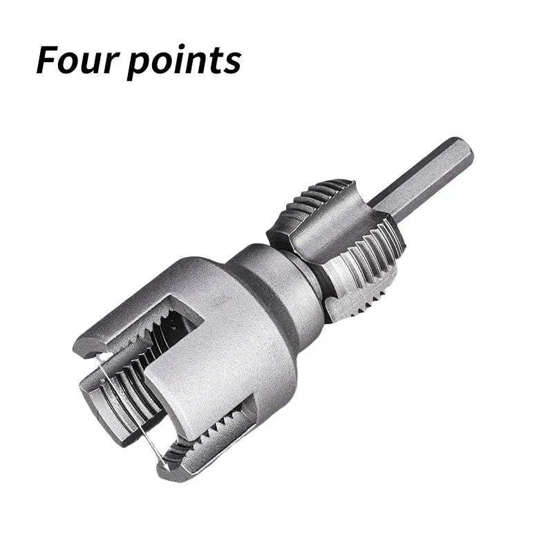Pipe Thread Reamer & Edge Cutter Drill Attachment Tool
