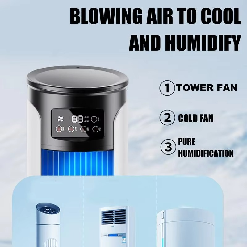 Portable Air Conditioners Fan Evaporative Cooler USB Quiet Timer Room Cooling Small 10 oz Water Tank Personal Cooler Adjustable