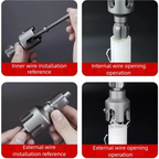 Pipe Thread Reamer & Edge Cutter Drill Attachment Tool