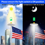 Elite Solar-Powered LED Flagpole & Outdoor Light
