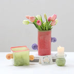 Glass Vase with Binaural Handle