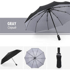 StormShield Automatic Umbrella – Windproof Storm Umbrella with Reversed Closing Mechanism