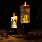 Snowfall Crystal Christmas Candle Light