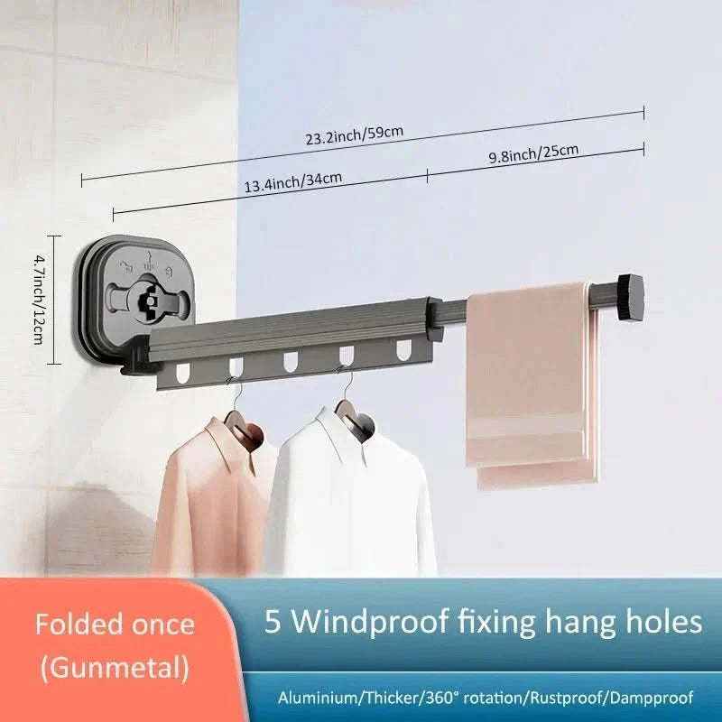 mounted tumble dryer - Foldable & space-saving