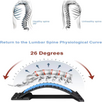 Adjustable Magnetic Therapy Back Stretcher for Pain Relief & Posture Correction