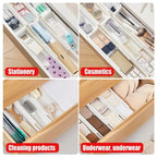 FlexiSort Cutlery Tray | Expandable Cutlery Organizer | Flexible & Space-Saving | White