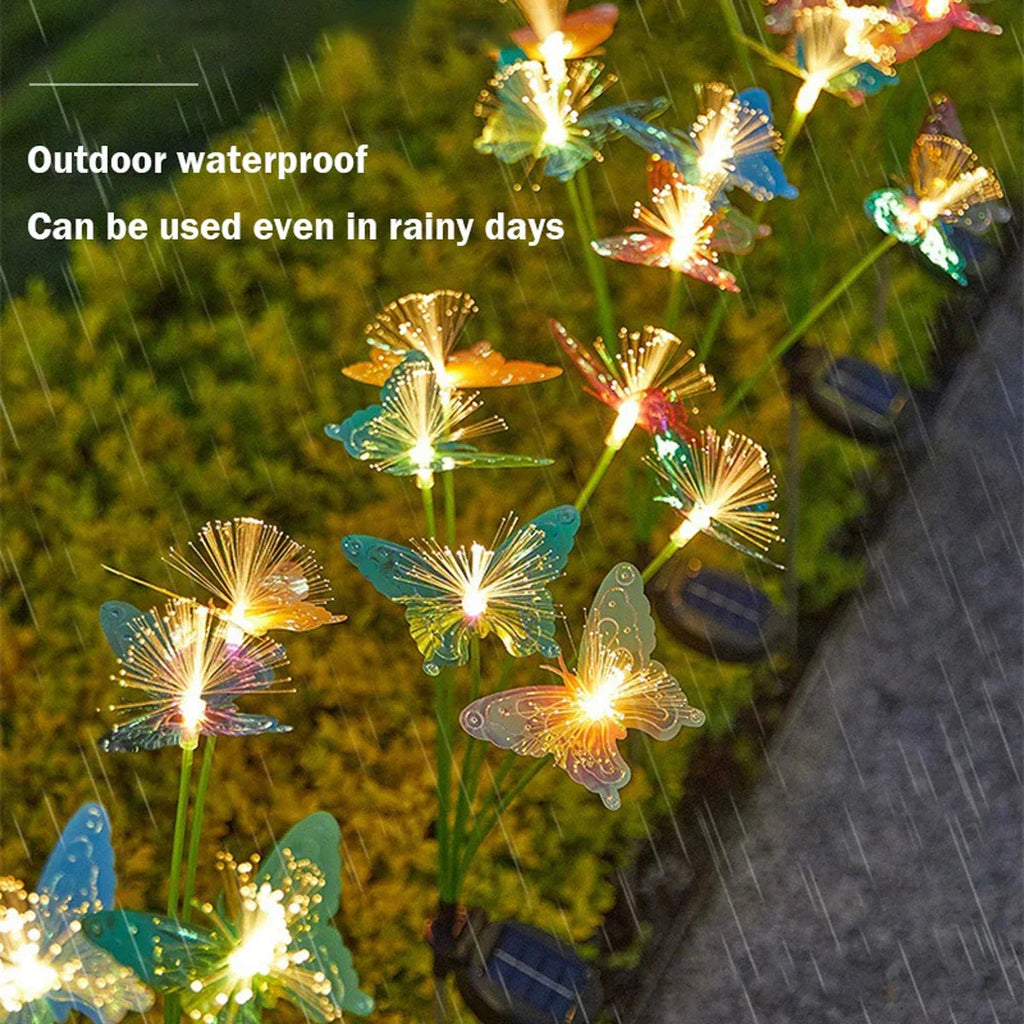 SolaraGlow Butterfly Light | Solar Powered & Color Changing | Weatherproof | 72 cm Height