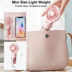 Brisella Air Mini Hand Fan with Air Humidifier | 4-Stage Spray Function | USB Rechargeable | Portable & Quiet